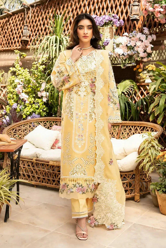 MARIA.B EMBROIDERED LAWN 3PC UNSTICHED
