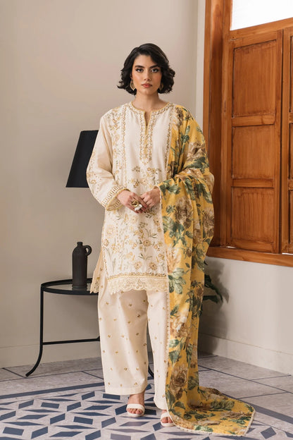 MARIA.B EMBROIDERED LAWN 3PC UNSTICHED