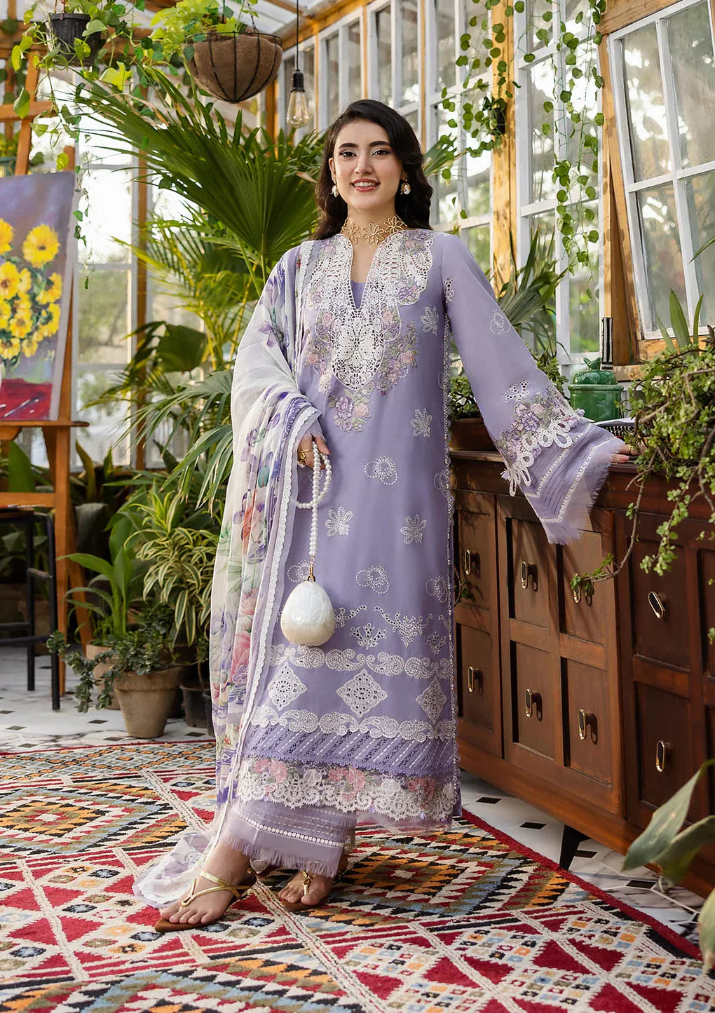 ELAF EMBROIDERED LAWN 3PC UNSTICHED