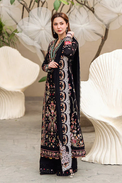 Qalamkar - 3PC embroidered Lawn Shirt And Printed Dupatta With Trouser