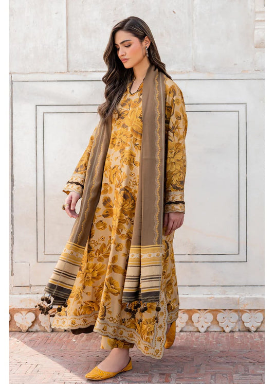 Barouqe-3PC printed karandi suite Unstiched