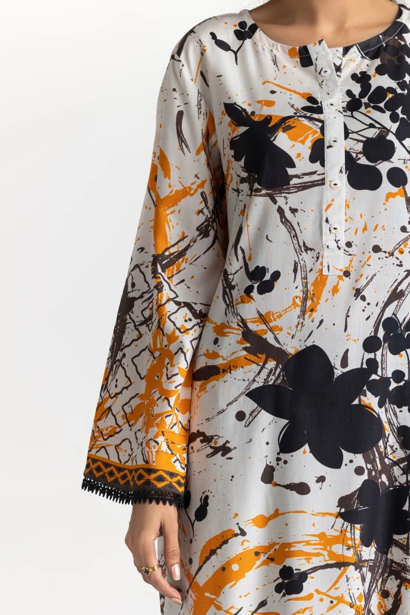 Gul Ahmed-3PC Digital lawn printed shirt Trouser & Duppata