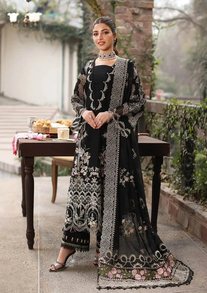 MAHNUR EMBROIDERED LAWN 3PC UNSTICHED