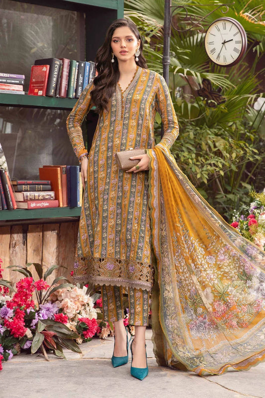 M-Print 1037 Lawn Digital Printed Three Piece