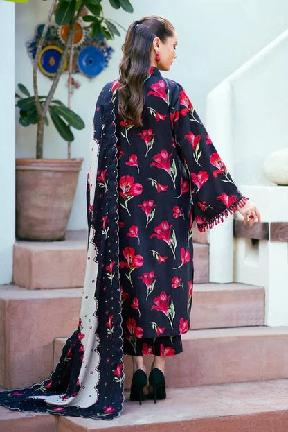 Maria.B Three piece printed Silk Unstiched
