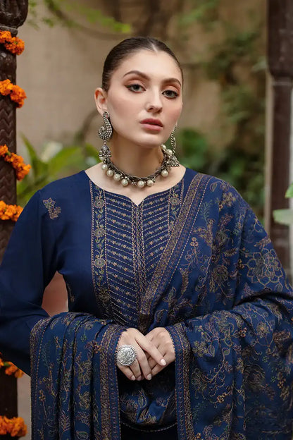 Bareeze D-10 Embroidered Dhanak Three Piece Winter Collection Unstiched