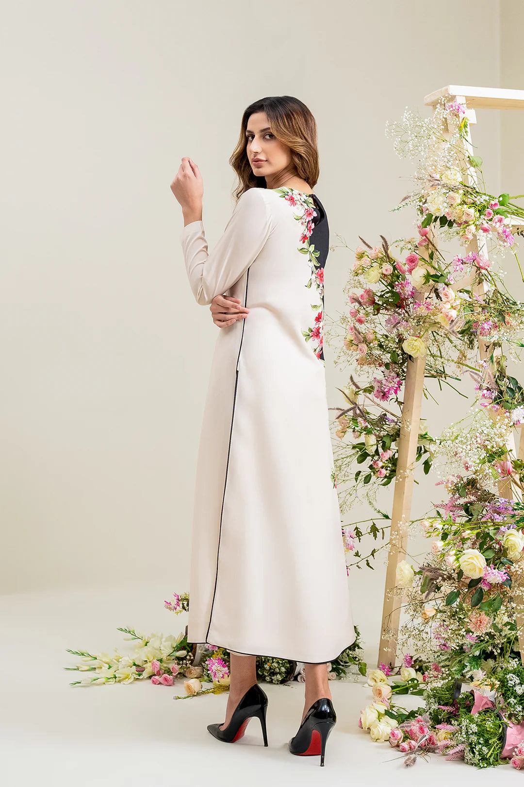 Lulusar NC-516 3PC Shamoz silk shirt & trouser Unstiched