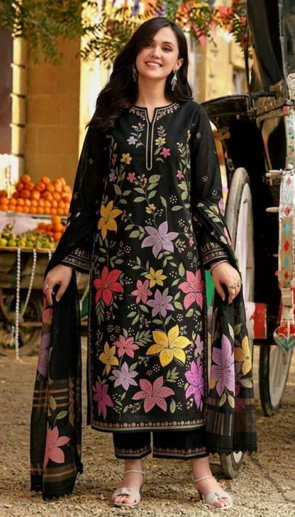ANEELA'S EMBROIDERED LAWN 3PC UNSTCHED