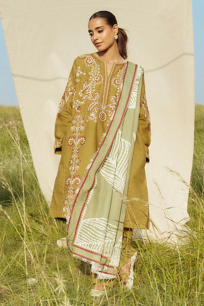 MARIA.B EMBROIDERED LAWN 3PC UNSTICHED