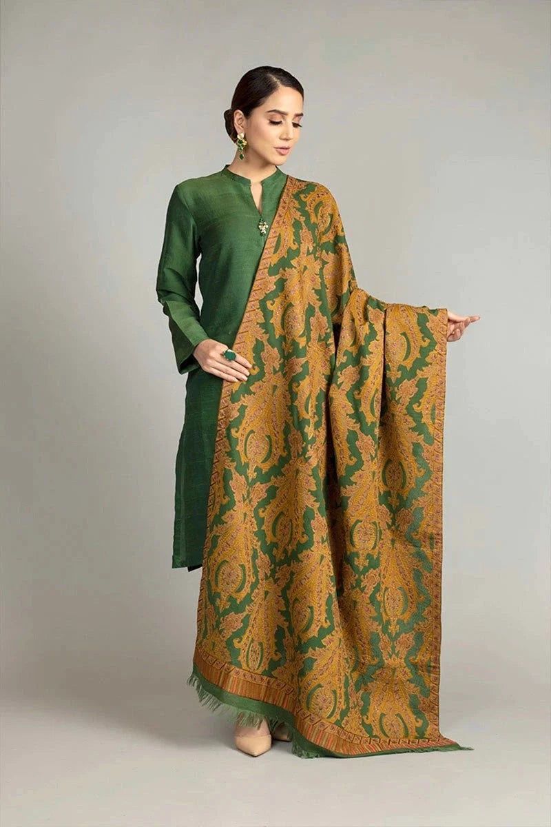 Bareeze BR-5025 Embroidered Three Piece Winter Collection Unstiched