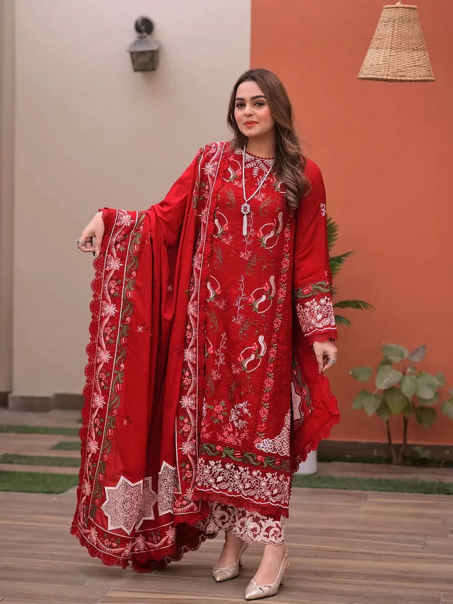 ANEELA'S EMBROIDERED LAWN 3PC UNSTICHED