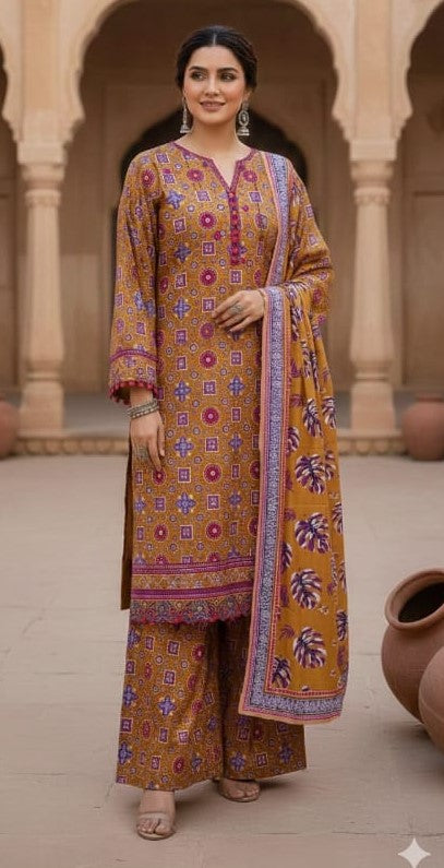 NAYYAB LAWN PRINTED USNTICHED