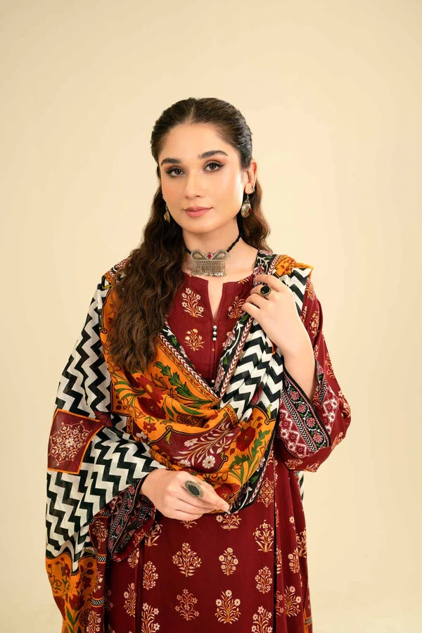 Sapphire Embroidered Dhanak Three Piece SPW-881 unstiched