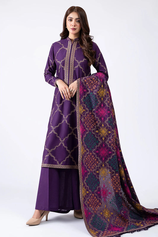 Sobia nazir Embroidered lawn Three Piece D-64