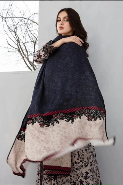 URGE-3PC printed Karandi shirt & trouser with dupatta Unstiched