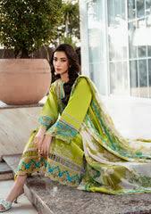 BIN ILLYAS EMBROIDERED LAWN 3PC UNSTICHED