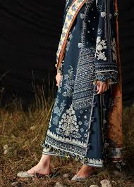 HUSSAIN REHAR EMBROIDERED LAWN 3PC UNSTICHED
