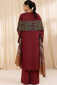 SAPPHIRE EMBROIDERED DHANAK 3PC UNSTICHED