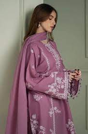 MARIA.B EMBROIDERED LAWN 3PC UNSTICHED