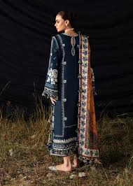 HUSSAIN REHAR EMBROIDERED LAWN 3PC UNSTICHED