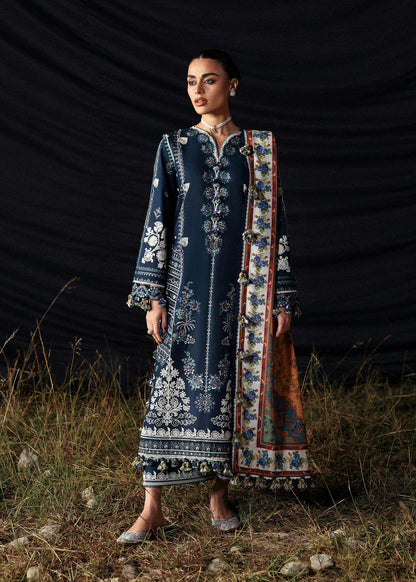 HUSSAIN REHAR EMBROIDERED LAWN 3PC UNSTICHED